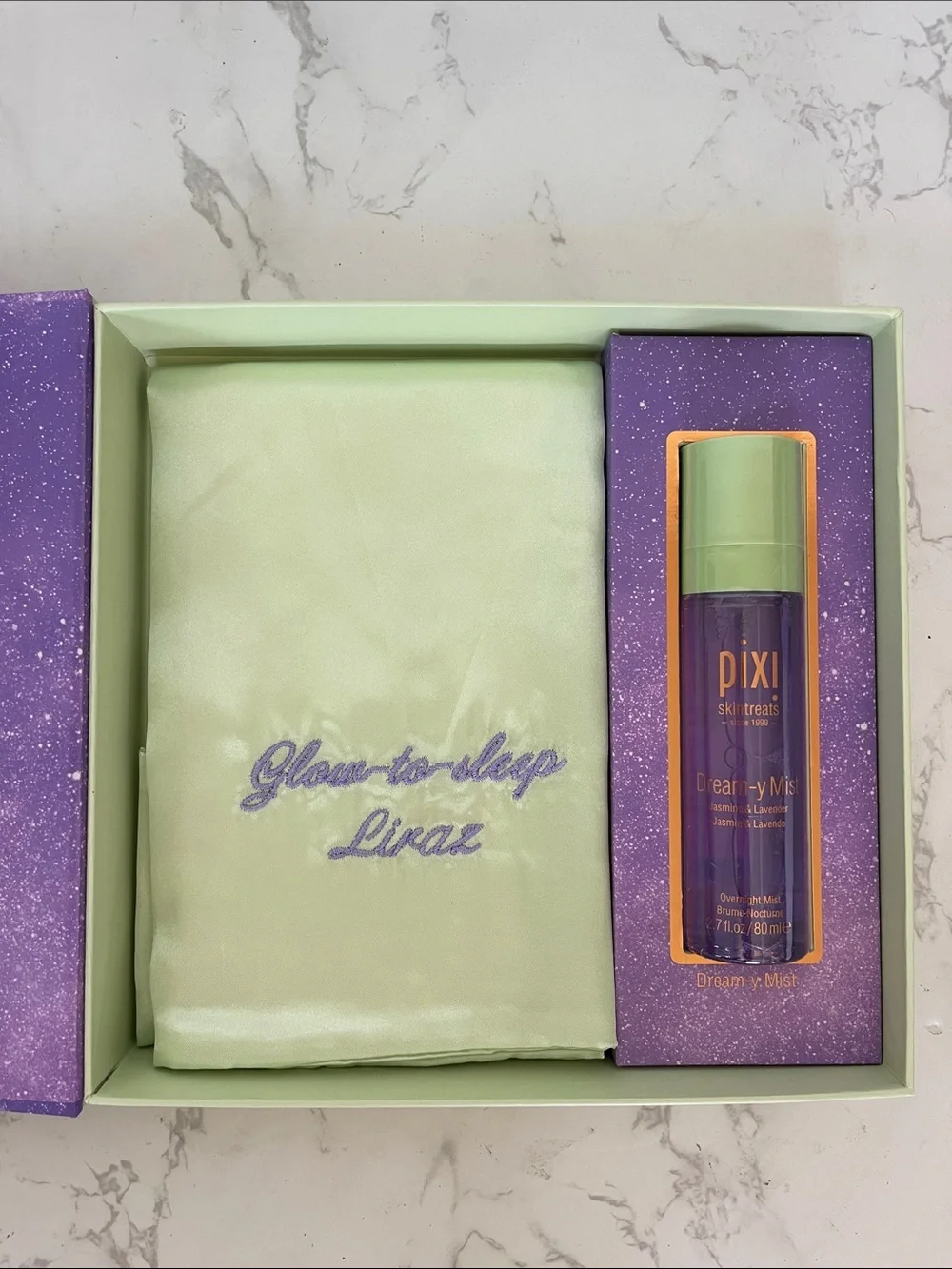 Pixi Mint Satin Sleep Mask & Lavender Dream-y Mist Gift Set
